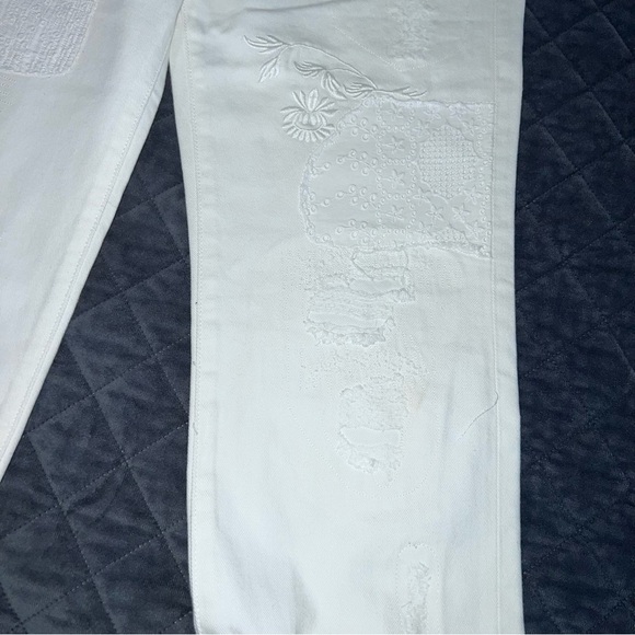 Lauren Ralph Lauren Girlfriend Jeans Women’s 8 Patchwork Embroidered Boyfriend - Picture 12 of 12